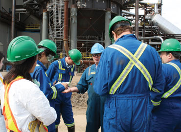 Industry Employees Discuss Safety Practices Industry employees discuss safety practices