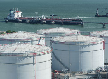 Storage tanks hold valuable maritime freight