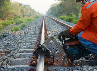 Track Repairs Railroads perform constant maintenance work on their tracks
